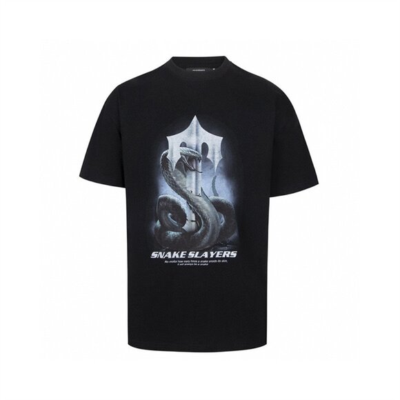 Trapstar Black Snake Slayers Graphic T Shirt - Picture 1 of 10